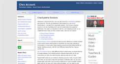 Desktop Screenshot of chexaccount.com