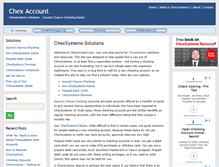 Tablet Screenshot of chexaccount.com